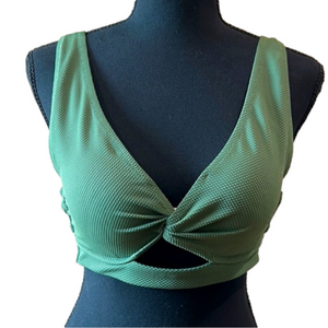 Shade & Shore Green Bikini Top 34C